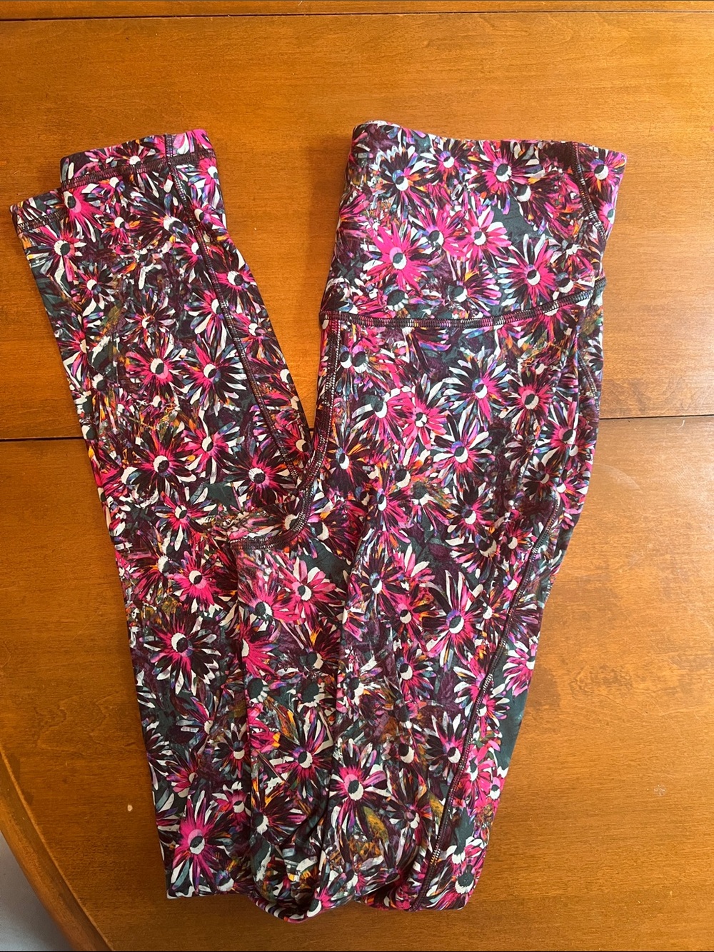 lululemon athletica Floral Print Leggings fleece lined